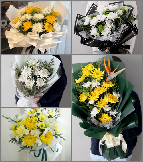 湖北咸宁市赤壁市蒲圻街道华舟社区白事花束代送